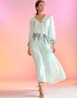 CYNTHIA ROWLEYSelene Sequin Skirt - MINT