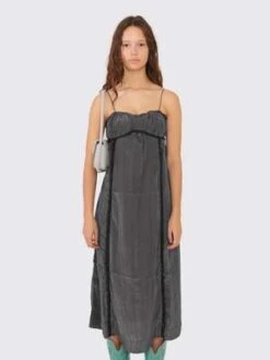 GanniShiny Tech Strap Midi Dress