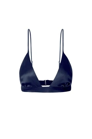 KES NYCSilk Triangle Bra - Deep Sea