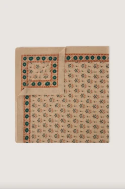 SoeurClassic Wool Scarf - Slate/Coral