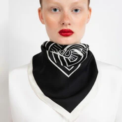 Studio HeijneSilk Scarf - Signature Black