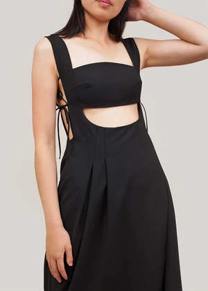 CorderaTailored Cut-Out Dress - Black - Image 2