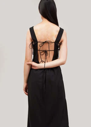 CorderaTailored Cut-Out Dress - Black - Image 6