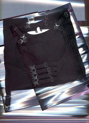 The EndUnderneath It All Backless Garter Thong Skirt - Black - Image 5