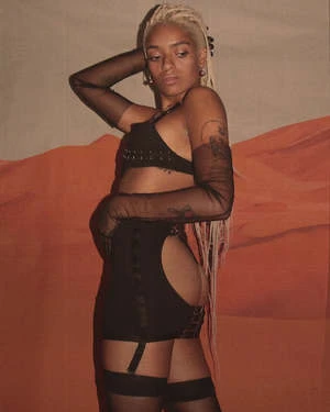 The EndUnderneath It All Backless Garter Thong Skirt - Black