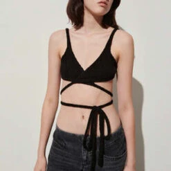 Rachel ComeyTiama Cotton Boucle Bralette - Black