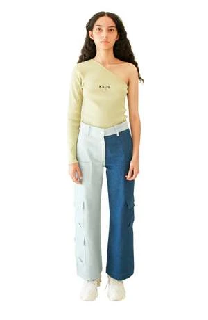 KkCoUtility Pant In Mixed Denim