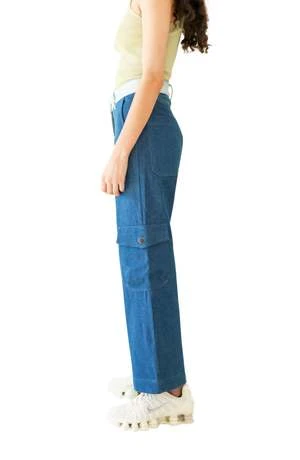 KkCoUtility Pant In Mixed Denim - Image 3