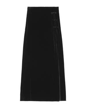 GanniVelvet Jersey Small Bow Maxi Skirt