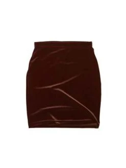 Simone WildVelvet Mini Skirt - Nut