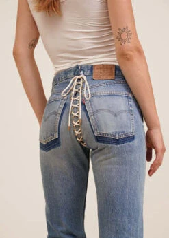 VintageBack Eyelet Jeans