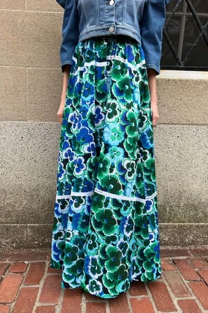 VivettaMaxi Skirt - Pansy Print - Image 3