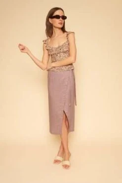 Whimsy + RowWhimsy + Row Valentina Linen Skirt - Lavender