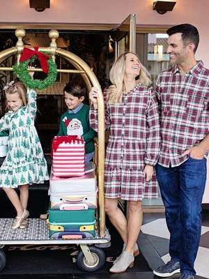 Pink ChickenKalani Dress - Holly Tartan - Image 4