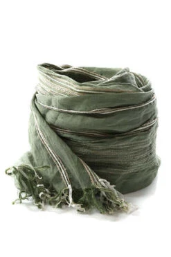 Yigal AzrouelEmbroidered Scarf - Sage