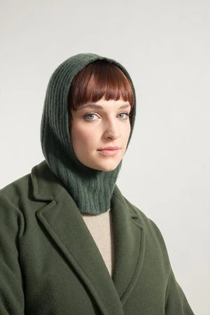 Riforecycled Cashmere Balaclava - Dark Green
